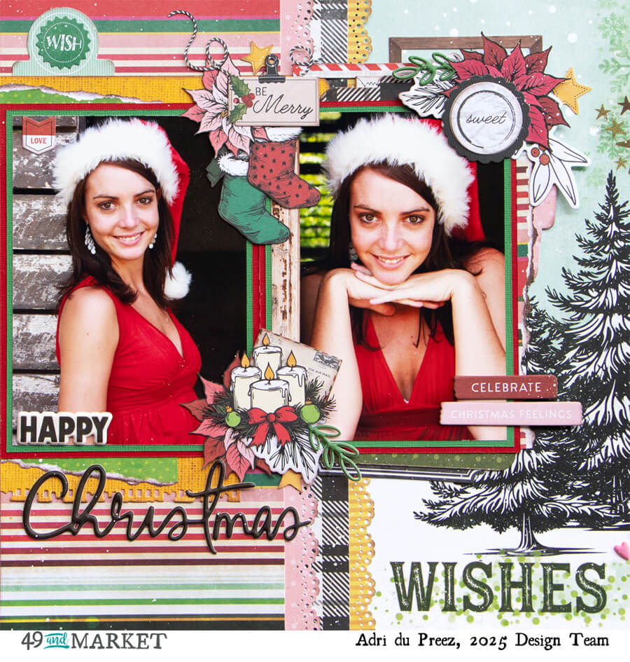 Happy Christmas - Double layout by Adri