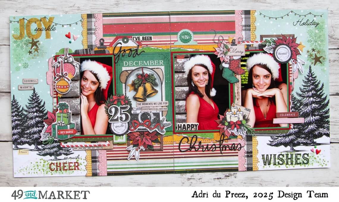 Happy Christmas - Double layout by Adri