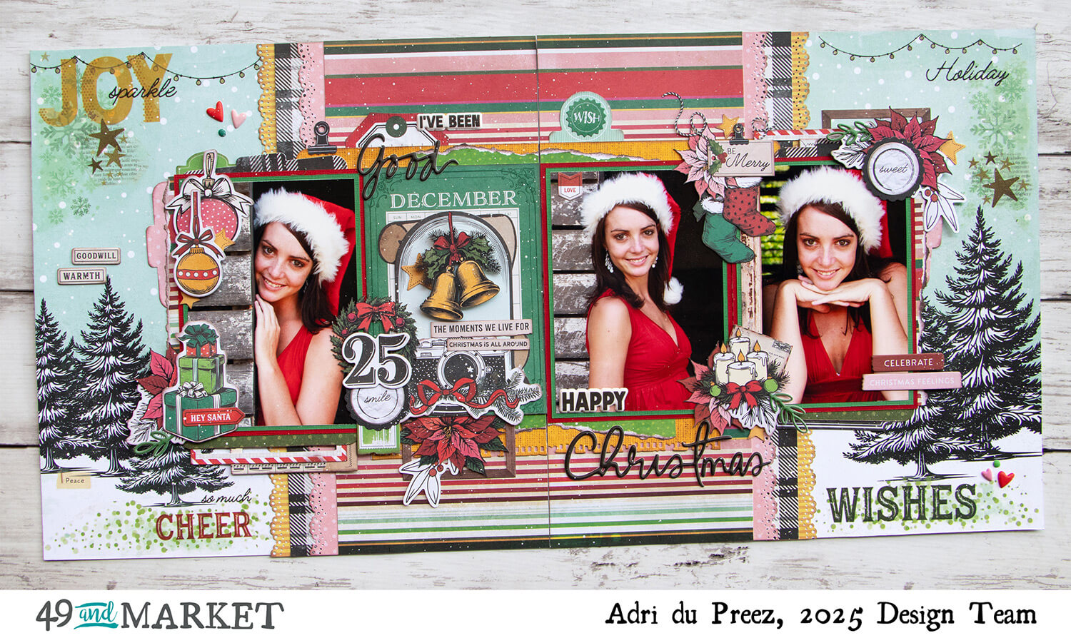 Happy Christmas - Double layout by Adri