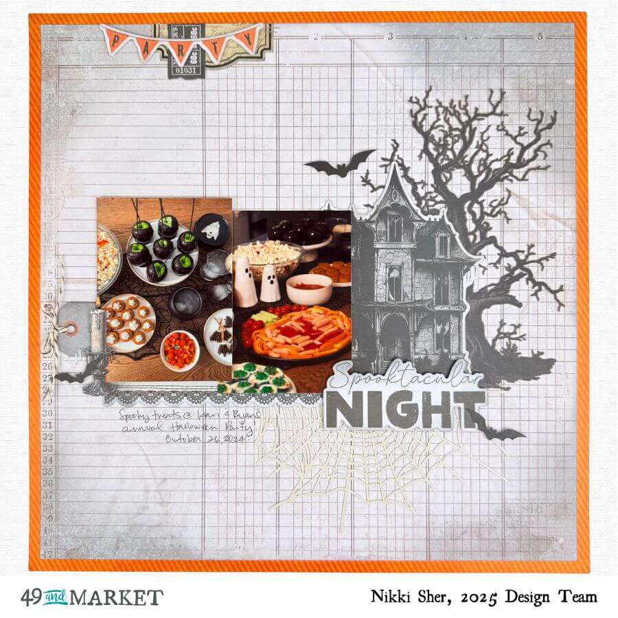 Spooktacular Night Halloween - Layout by Nikki