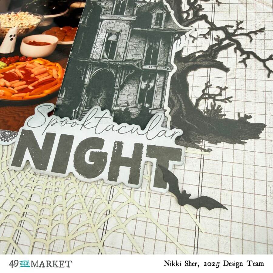 Spooktacular Night Halloween - Layout by Nikki