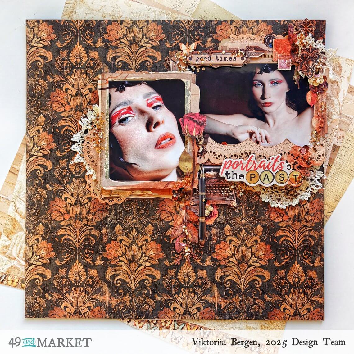 Portraits of the past - Layout by Viktoriia