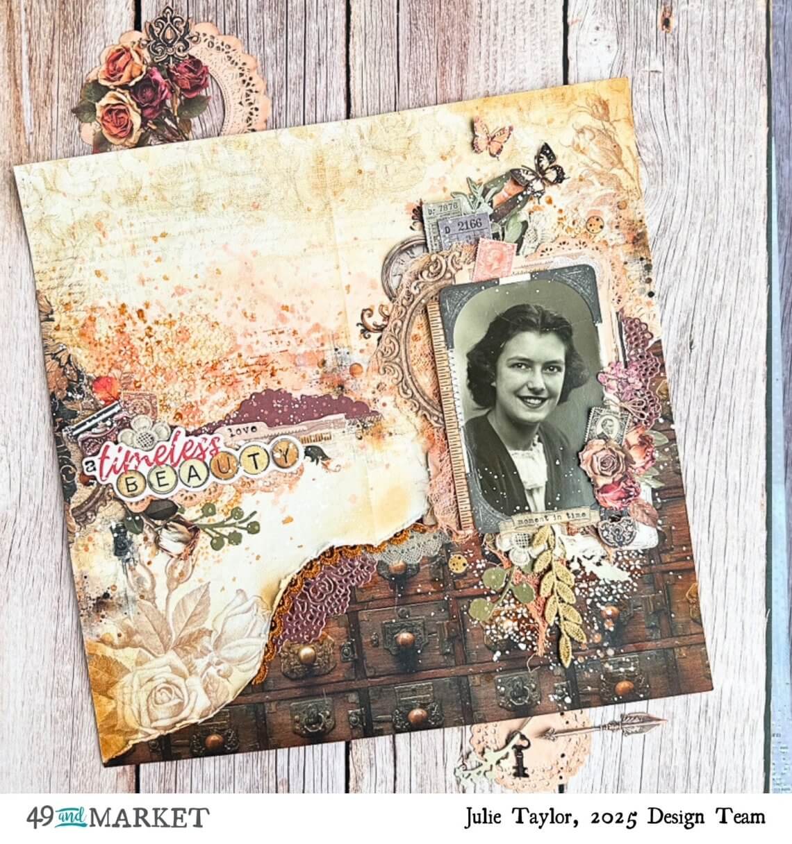 A Timeless Beauty - Layout by Julie