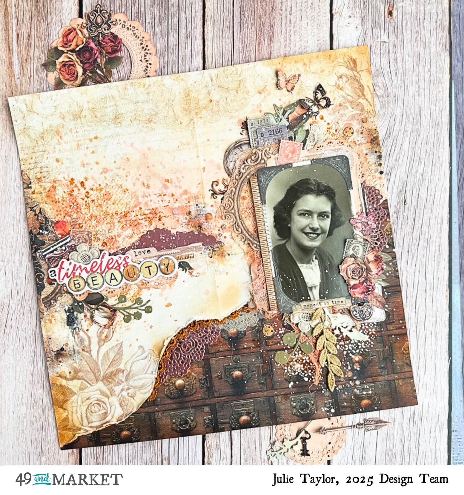 A Timeless Beauty - Layout by Julie