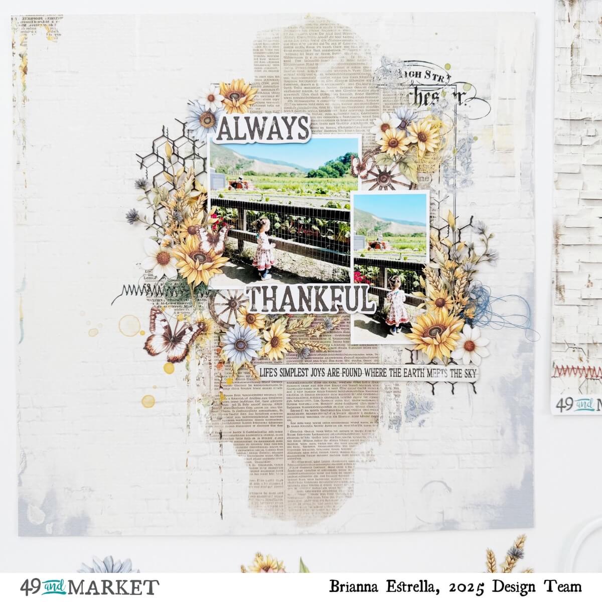 Always Thankful - Layout by Brianna
