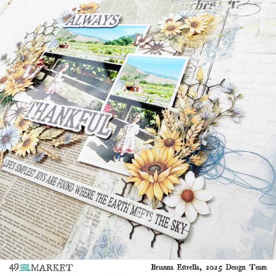 Always Thankful - Layout by Brianna