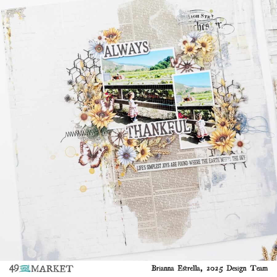 Always Thankful - Layout by Brianna
