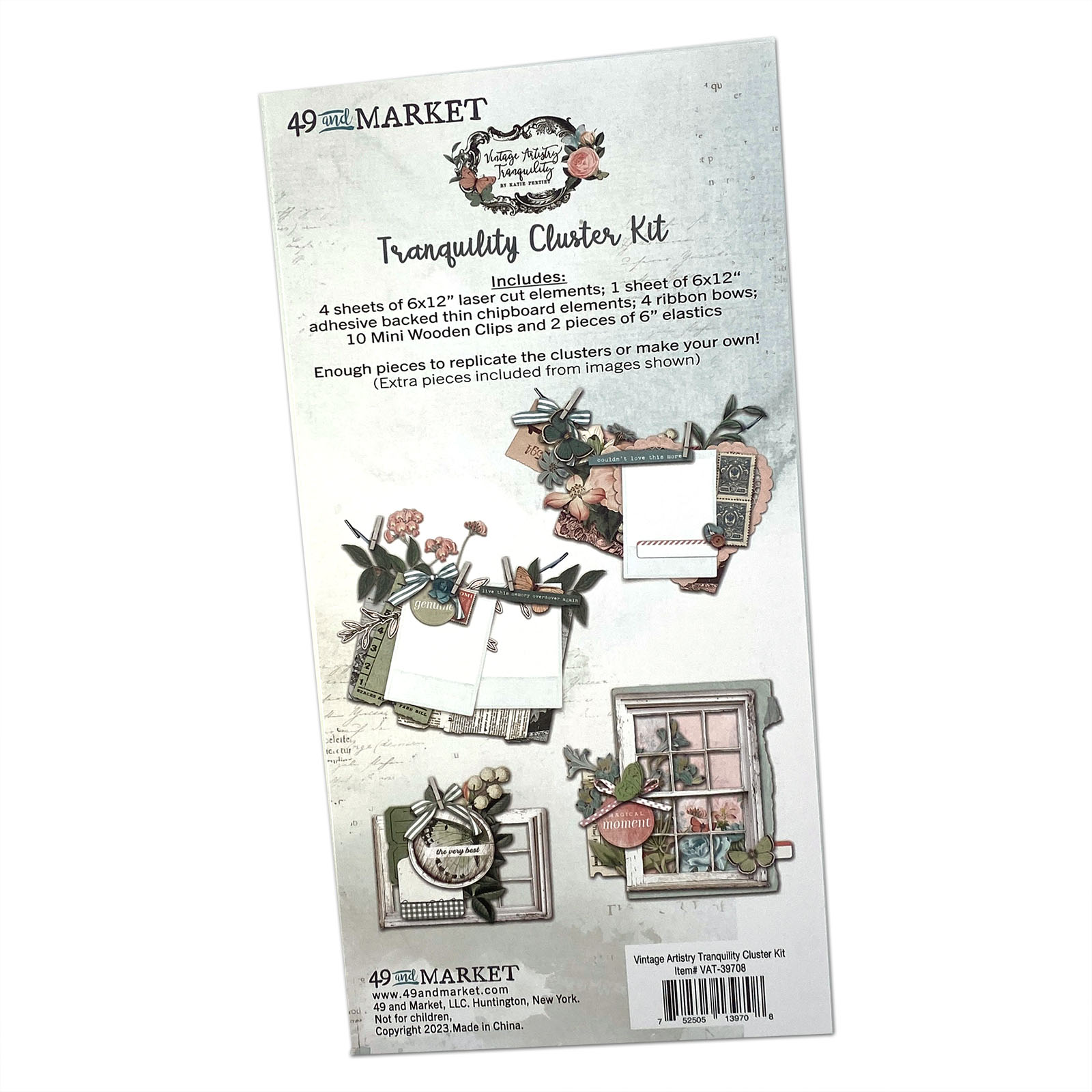 49 and Market Vintage Artistry Tranquility Tag Set Embellishments – Cheap  Scrapbook Stuff